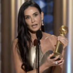 Demi Moore at the 2025 Golden Globes.